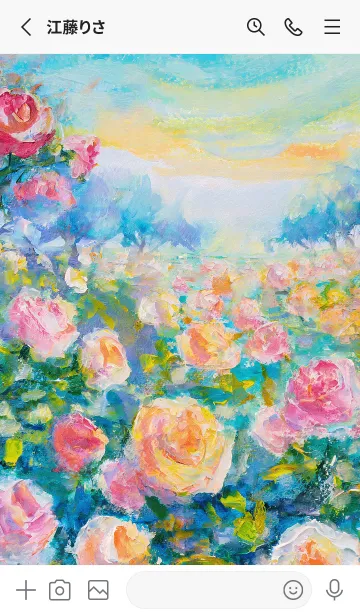 [LINE着せ替え] 薔薇(バラ)の花の着せかえ(R3003)の画像2