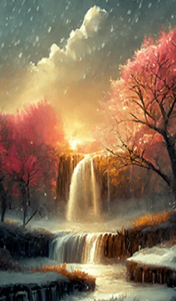 [LINE着せ替え] 優美な冬の風景の着せかえ(Winter-2910)の画像1