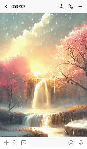[LINE着せ替え] 優美な冬の風景の着せかえ(Winter-2910)の画像2
