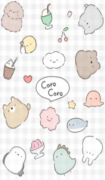 [LINE着せ替え] Gray CoroCoro01_1の画像1