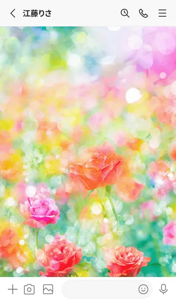 [LINE着せ替え] 薔薇(バラ)の花の着せかえ(R3013)の画像2