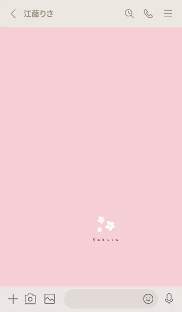 [LINE着せ替え] ピンクと桜。の画像2