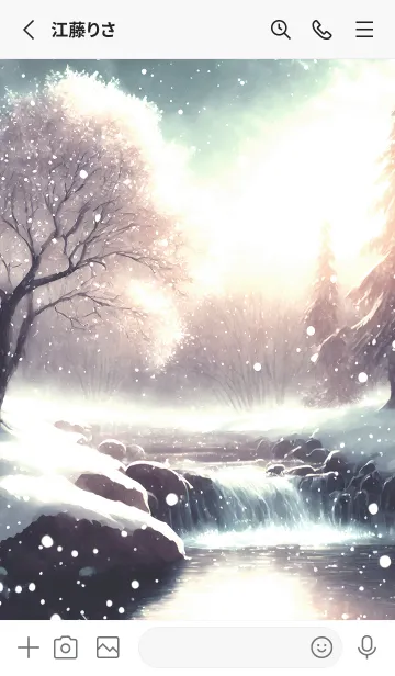 [LINE着せ替え] 優美な冬の風景の着せかえ(Winter-2915)の画像2