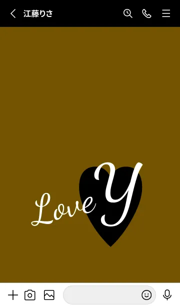 [LINE着せ替え] ラブ イニシャル ”Y” 4の画像2