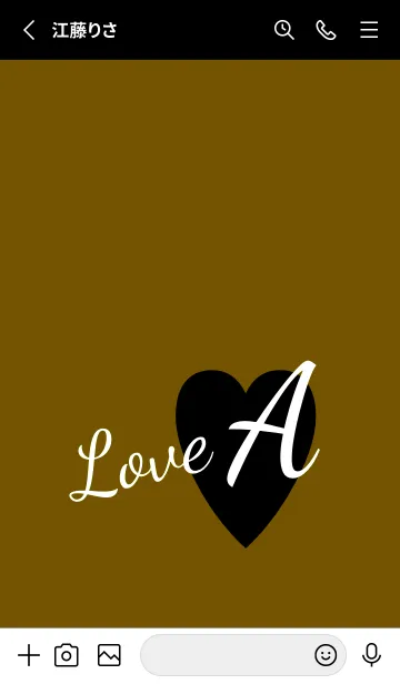 [LINE着せ替え] ラブ イニシャル ”A” 4の画像2