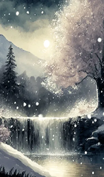 [LINE着せ替え] 優美な冬の風景の着せかえ(Winter-2918)の画像1