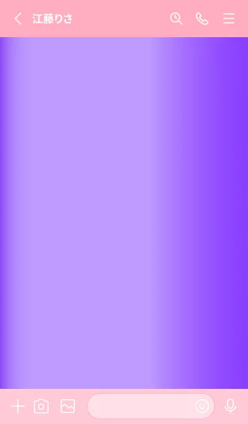 [LINE着せ替え] Simple Gradation -GlossyPurple 23-の画像2