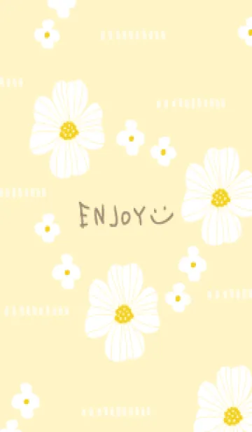 [LINE着せ替え] かわいい 2種の白い花11の画像1