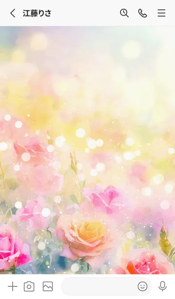 [LINE着せ替え] 薔薇(バラ)の花の着せかえ(R3027)の画像2