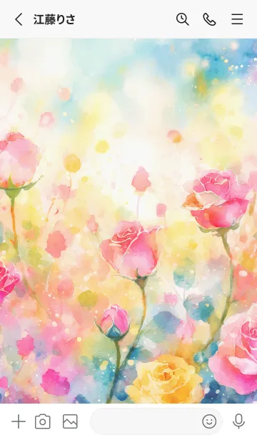 [LINE着せ替え] 薔薇(バラ)の花の着せかえ(R3028)の画像2