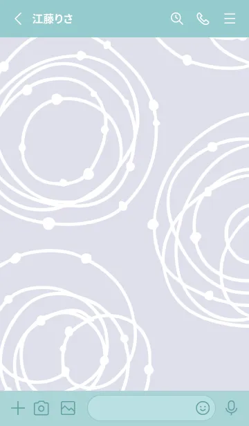 [LINE着せ替え] くるくる シンプル16の画像2