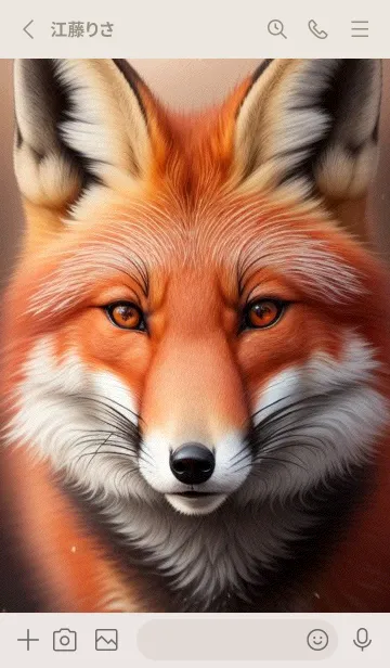 [LINE着せ替え] 夢幻のキツネ Aj4Pの画像2