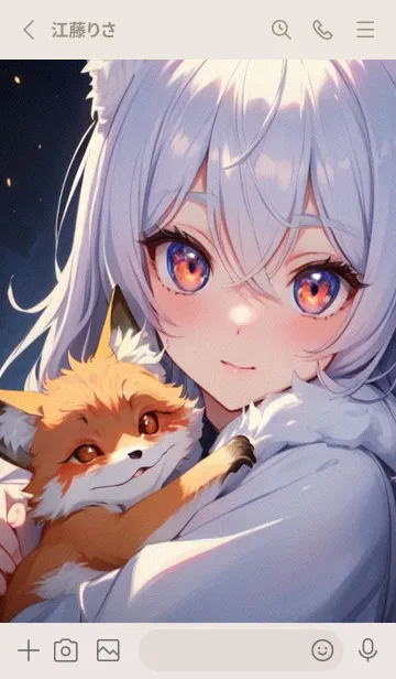 [LINE着せ替え] Q版かわいい猫女 T9Nsの画像2