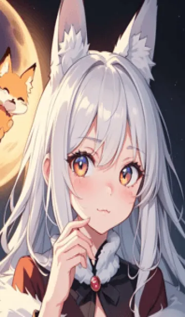 [LINE着せ替え] Q版かわいい猫女 209oの画像1