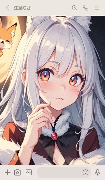 [LINE着せ替え] Q版かわいい猫女 209oの画像2