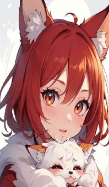 [LINE着せ替え] Q版かわいい猫女 mYQ3の画像1