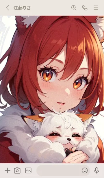 [LINE着せ替え] Q版かわいい猫女 mYQ3の画像2