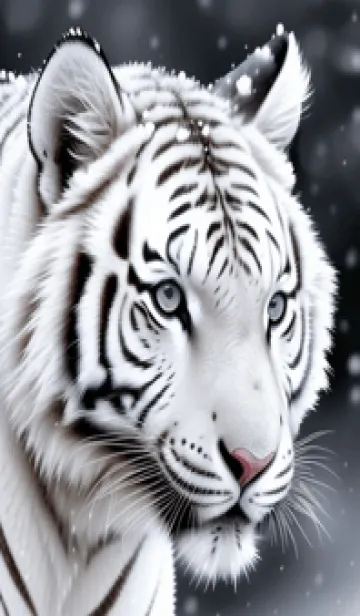 [LINE着せ替え] 虎，雪地の主 gLtgの画像1