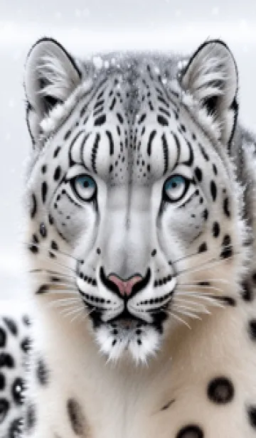 [LINE着せ替え] 夢幻の白いスノーヒョウ EUtfの画像1