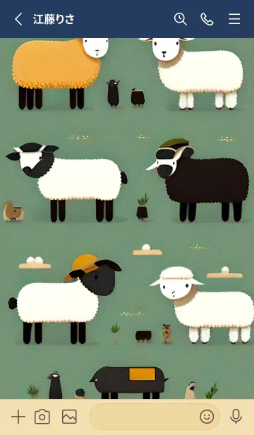 [LINE着せ替え] かわいい日 1B4ktの画像2