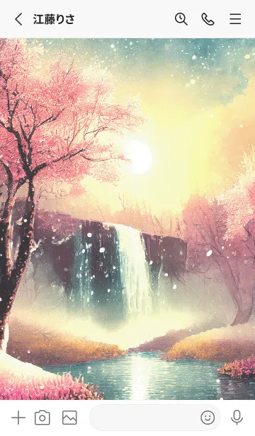 [LINE着せ替え] 優美な冬の風景の着せかえ(Winter-2930)の画像2