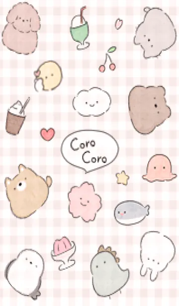 [LINE着せ替え] babypink CoroCoro08_1の画像1