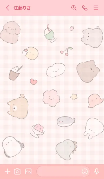 [LINE着せ替え] babypink CoroCoro08_1の画像2