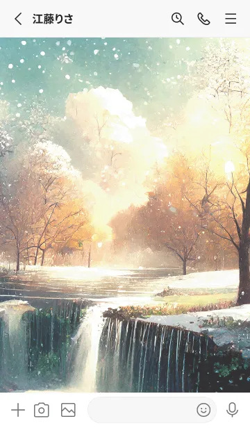 [LINE着せ替え] 優美な冬の風景の着せかえ(Winter-2931)の画像2