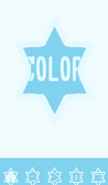 [LINE着せ替え] blue color S53の画像1