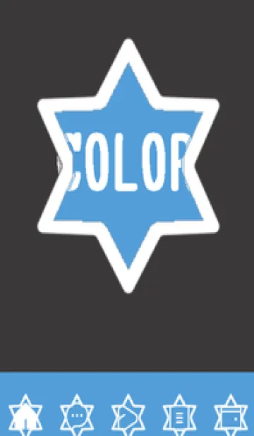 [LINE着せ替え] blue color S55の画像1