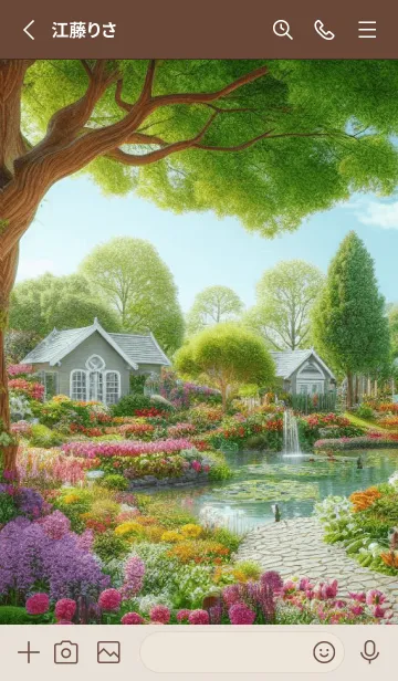 [LINE着せ替え] FLOWER GARDEN -CUTE-5の画像2