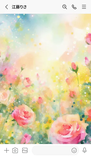 [LINE着せ替え] 薔薇(バラ)の花の着せかえ(R3038)の画像2