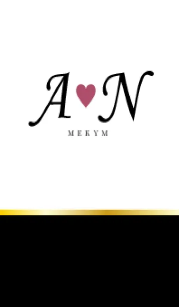 LOVE INITIAL-A&N イニシャル 10のLINE着せ替え