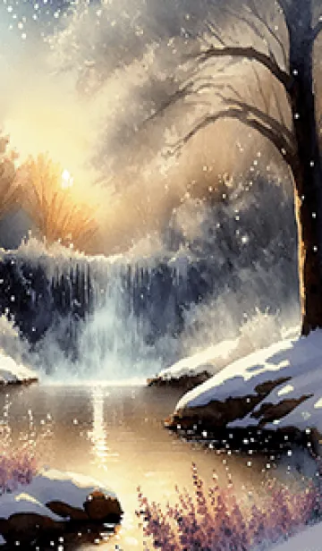 [LINE着せ替え] 優美な冬の風景の着せかえ(Winter-2939)の画像1