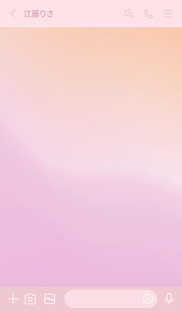 [LINE着せ替え] gradation-ORANGE&PINK-39の画像2