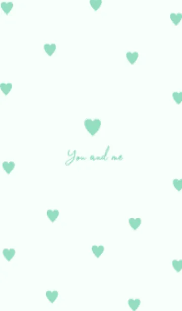 [LINE着せ替え] pattern_heart :mintgreenの画像1