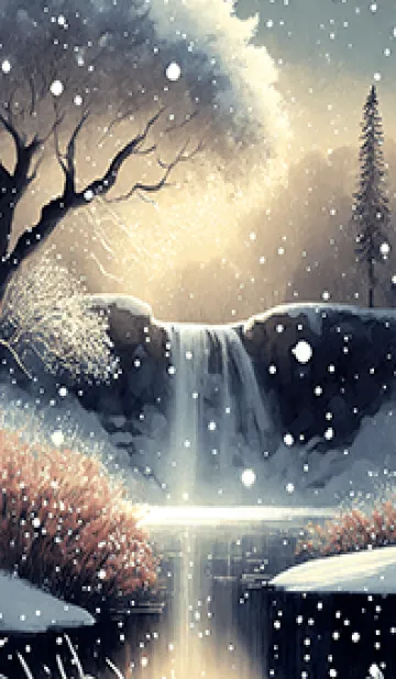 [LINE着せ替え] 優美な冬の風景の着せかえ(Winter-2948)の画像1