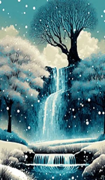 [LINE着せ替え] 優美な冬の風景の着せかえ(Winter-2950)の画像1