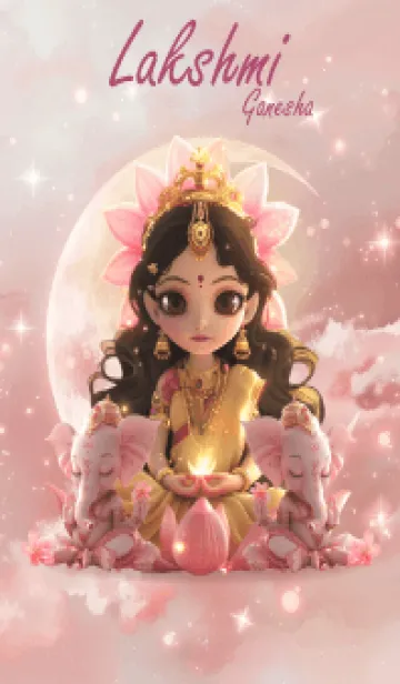 [LINE着せ替え] Lakshmi & Ganesha, wealth, rich(JP)の画像1