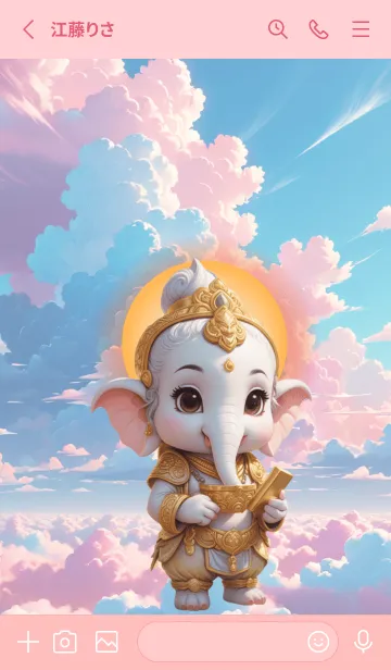 [LINE着せ替え] Cute Ganesha For Wealthy Theme (JP)の画像2