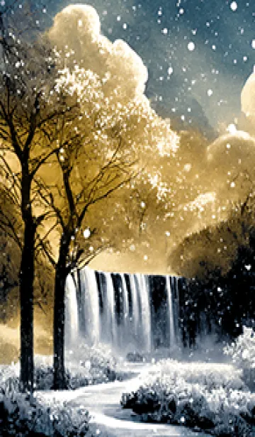 [LINE着せ替え] 優美な冬の風景の着せかえ(Winter-2953)の画像1