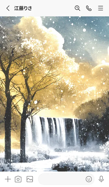 [LINE着せ替え] 優美な冬の風景の着せかえ(Winter-2953)の画像2