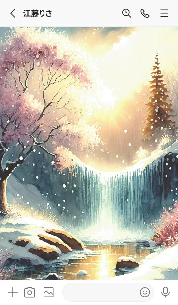 [LINE着せ替え] 優美な冬の風景の着せかえ(Winter-2955)の画像2