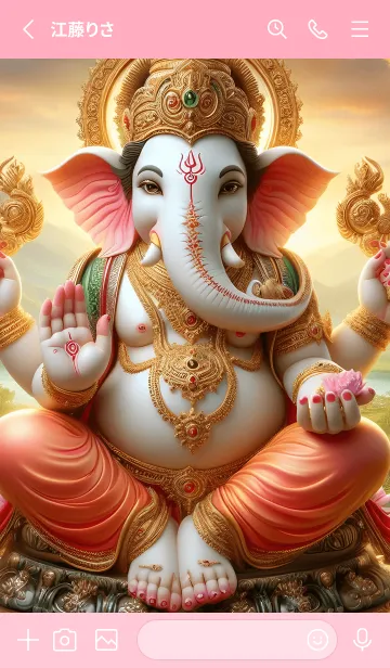 [LINE着せ替え] ガネーシャが祝福を与える 03の画像2