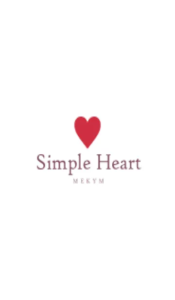 [LINE着せ替え] SIMPLE HEART-LOVE- 11の画像1