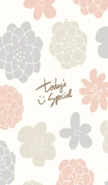 [LINE着せ替え] 大人 北欧風 お花9の画像1