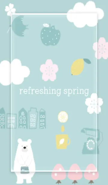 [LINE着せ替え] Gray refreshing spring01_1の画像1