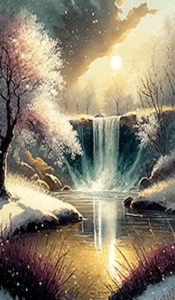 [LINE着せ替え] 優美な冬の風景の着せかえ(Winter-2958)の画像1