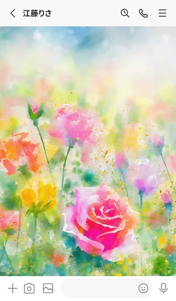 [LINE着せ替え] 薔薇(バラ)の花の着せかえ(R3061)の画像2