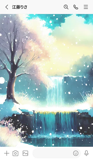 [LINE着せ替え] 優美な冬の風景の着せかえ(Winter-2966)の画像2